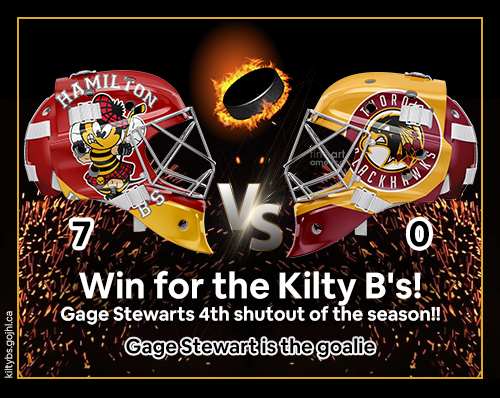 HamiltonJrSteel's tweet photo. 🔥🔥7-0 win for the Kilty B's!!🔥🔥
🏒 Gage Stewarts 4th shutout of the season!! / Gage Stewart is the goalie!! https://t.co/RGPUZ2xNP8