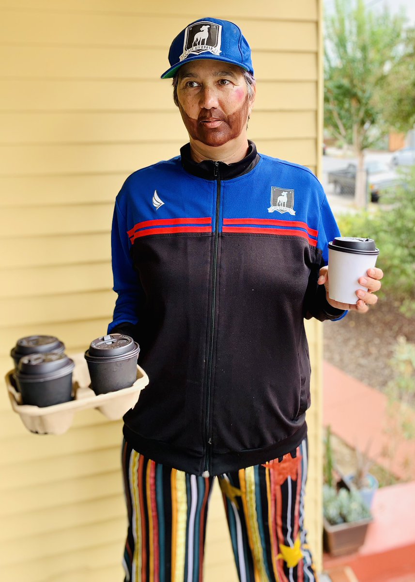 tricia_cv's tweet photo. @TheSamObisanya @TedLasso @TheCoachBeard My Coach Beard After Hours (the morning after). Beard After Hours (the morning after). I loved the tender moment between Ted &amp; Coach Beard when Ted reminds him it’s his turn to bring coffee in the morning; I’m worried about you, take it easy tonight and show up in the morning. https://t.co/eOMVinb1r2