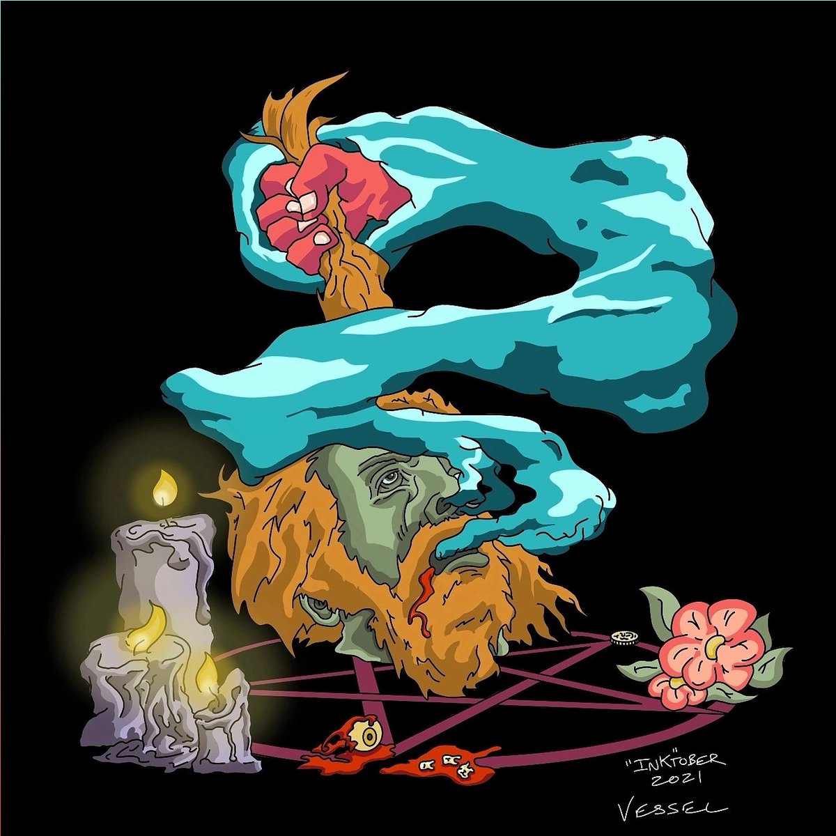 320ill's tweet image. Happy Halloween Eve! 

#inktober2021 #inktober  #creative #drawing #digitalillustration #illustration #create #art #october #digitalpainting #inktoberprompts #ink #drawings #halloween #creepy #drawingoftheday #picoftheday #artoninstagram #instaart #digital #line #lineart