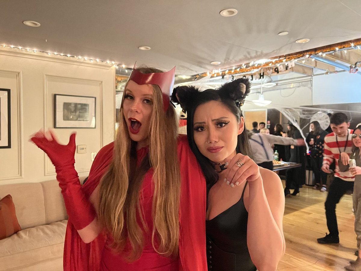 steph_olmanni's tweet photo. Happy Halloween from #RemoteControlProductions!! @Tinaguo @SteveMazzaro #halloween2021 #Halloween #WandaVision #SquidGame https://t.co/1YZFKr8UVD
