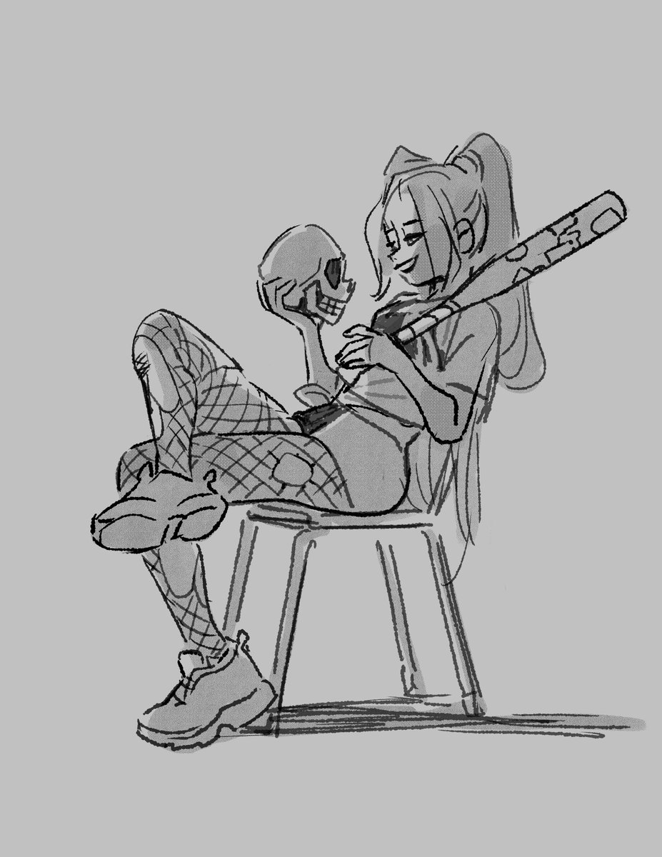 H Quinn Halloween #Lifedrawng