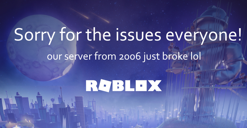 Isaiah01357704's tweet photo. Smh ROBLOX again? #RobloxDown #robloxshutdown #RobloxUGCConcept #Roblox #RobloxDev #RobloxNews #robloxmemes https://t.co/eUNEprQVb1