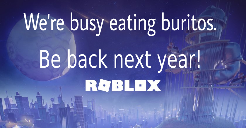 ClNbow's tweet photo. Welp, looks like we will need to wait another month until all the @Roblox employees are done using the bathroom until the website is back up 😔😞

#robloxisdown  #RobloxStatus  #ThankyouEngineers https://t.co/sCVNpF0r1V