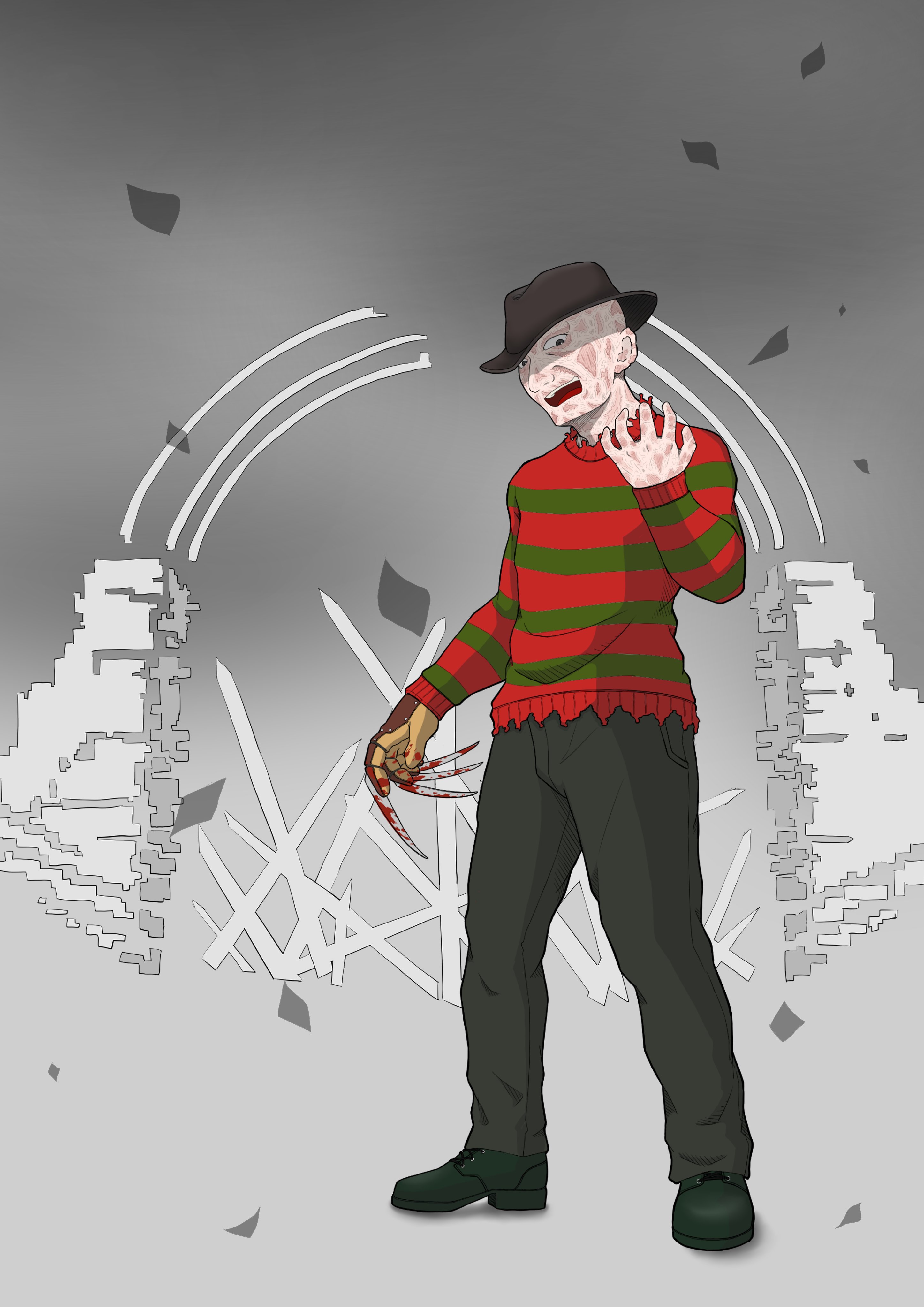 ゆうきやさい フレディ クルーガー Deadbydaylight デッドバイデイライト Dbd Dbdアート ファンアート カニバル T Co Fonmfilcjs Twitter