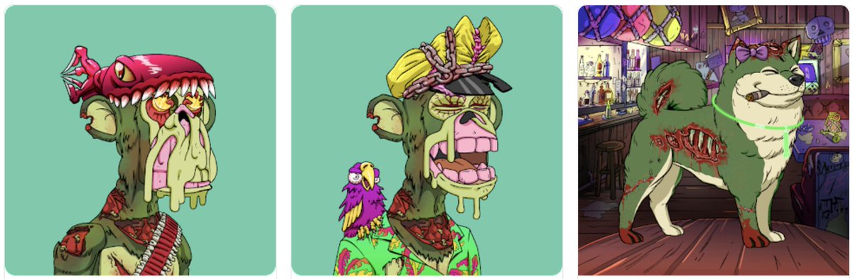 Nice Fun Zombies has just acquired two mutant zombies and a zombie kennel. The building blocks of our future DAO that goes back to the NFZ community (for those who choose the school location as their path). More acquisitions to come.