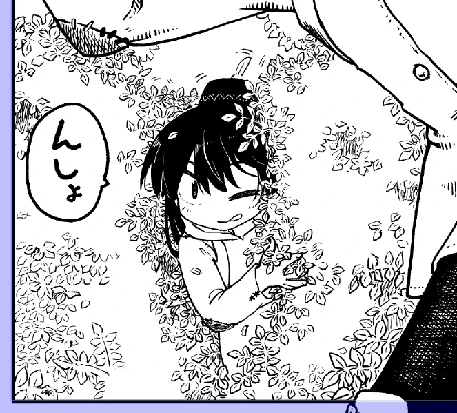 「あきらめて背景描くか…」と思ったら半日くらい葉っぱ描いたり消したりして半べそかいてる 