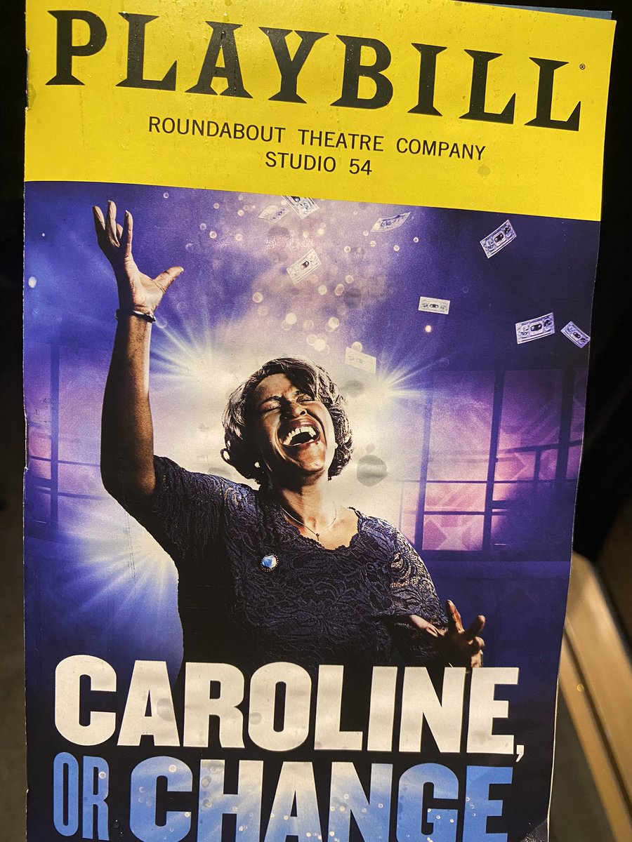 Wow Sharon Clarke. Wow.

@Roundaboutnyc #CarolineBway #CarolineOrChange #Broadway #Playbill #TonightsBill @TodayTix