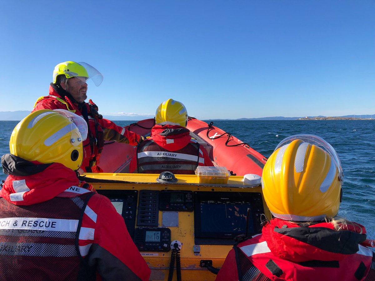 ctbails's tweet photo. New Recruits! This group worked hard to complete their class work and were rewarded with challenging (blowing 25knots in Haro Strait) OTW Check Rides today. Excellent group of keen future MSAR volunteers. @rcmsar33 @RCM_SAR #rcmsar #sar #obsr #oakbay https://t.co/ek5PE2IVyP
