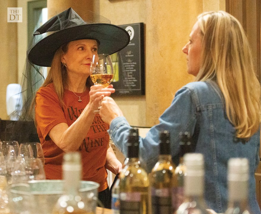 Free wine, live music and haunted cellar tours at the English Newsom Cellars for Halloween.