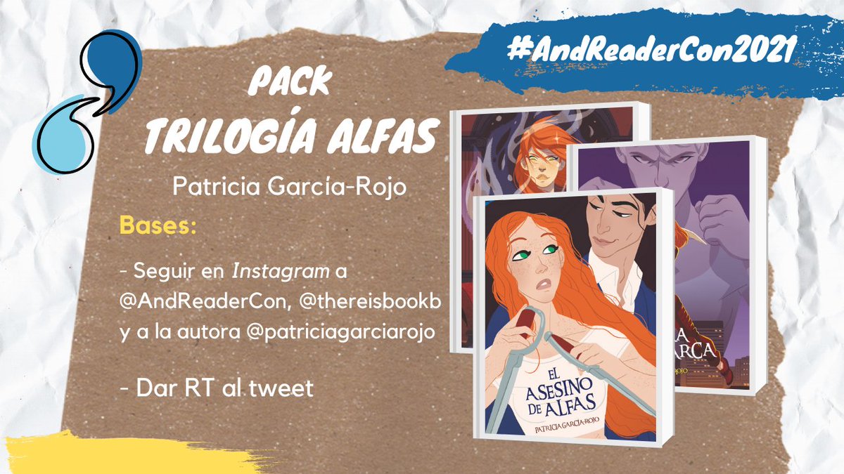 AReaderCon's tweet photo. Como 8º sorteo: OTRO PACK. 

En este caso sorteamos la trilogía #Alfas de @patriciagrc. Las bases están en la foto. 

⚠️LAS CUENTAS DEBERÁN SEGUIRSE EN INSTAGRAM⚠️ https://t.co/tq4J3ImS5A