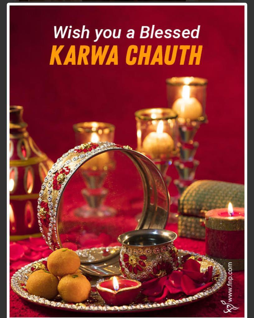 NeeraS1's tweet photo. Karwa Chauth is all about a woman's love and sacrifice. Let's celebrate this auspicious occasion of Karwa Chauth with happiness and joy! May Goddess Parvati showers her blessings upon us and our family! https://t.co/lis5PS0b5v