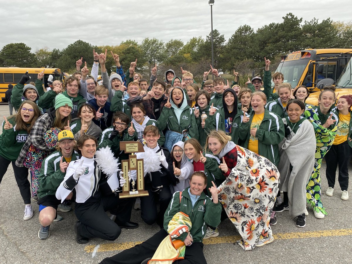 sdarockets's tweet photo. Rocket band superior at State Marching contest! Go Big Green! https://t.co/u5k21ZA2Or