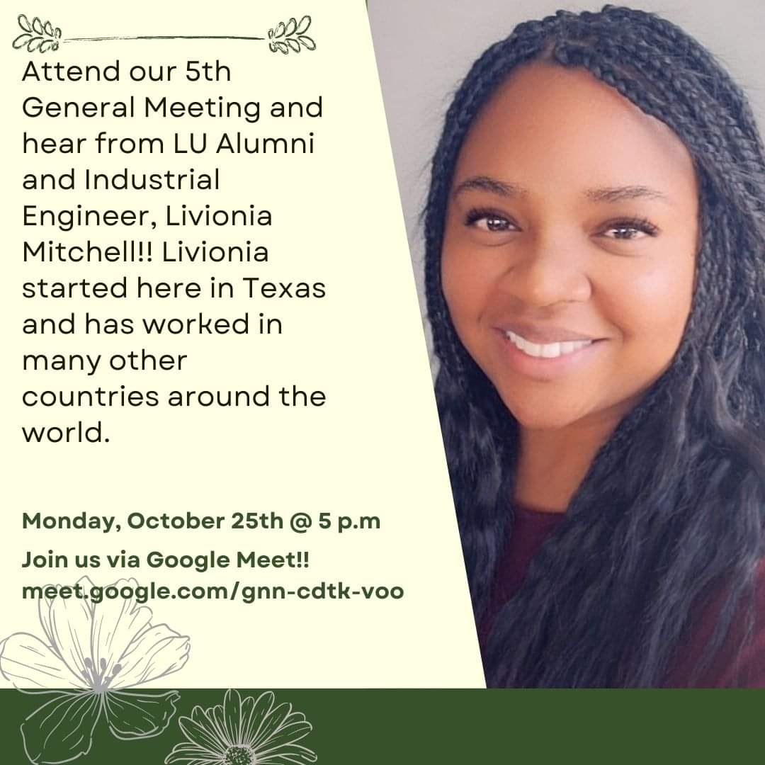 SweLamar's tweet photo. Be sure to join us Monday October 25th @5p.m through Google Meets via the link below! 
https://t.co/ChkivEqbdH https://t.co/WdAMNcqAec