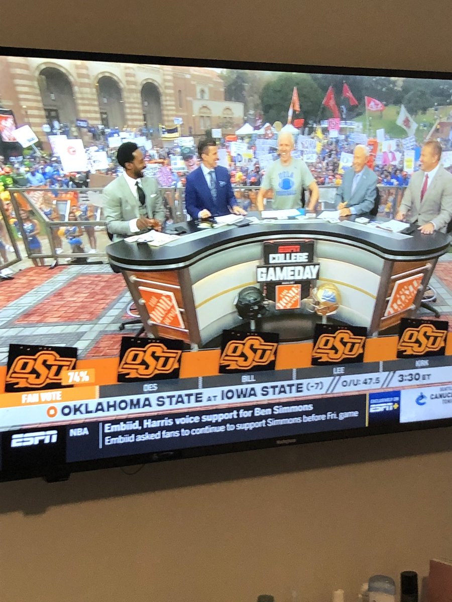 jwillyISU's tweet photo. Thanks for the extra motivation @CollegeGameDay crew! That ISU win was special https://t.co/PxsiZXoLdD