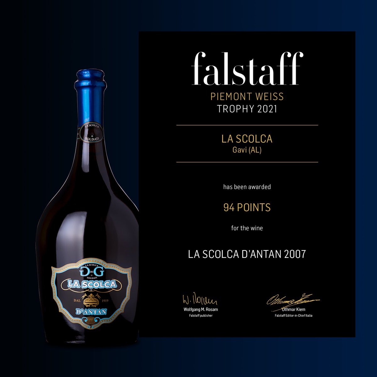 NEW ! La SCOLCA awarded by @falstaff @falstaff_intl