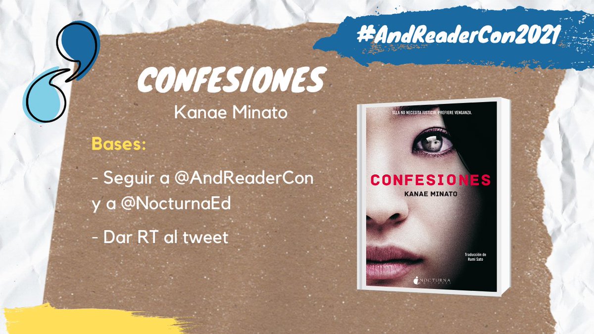 AReaderCon's tweet photo. 13º SORTEO DEL DOMINGO

En este caso es un ejemplar de #Confesiones publicado por @NocturnaEd . Las bases están en la foto.

¡SUERTE!🍀 https://t.co/X59vZaCTC6