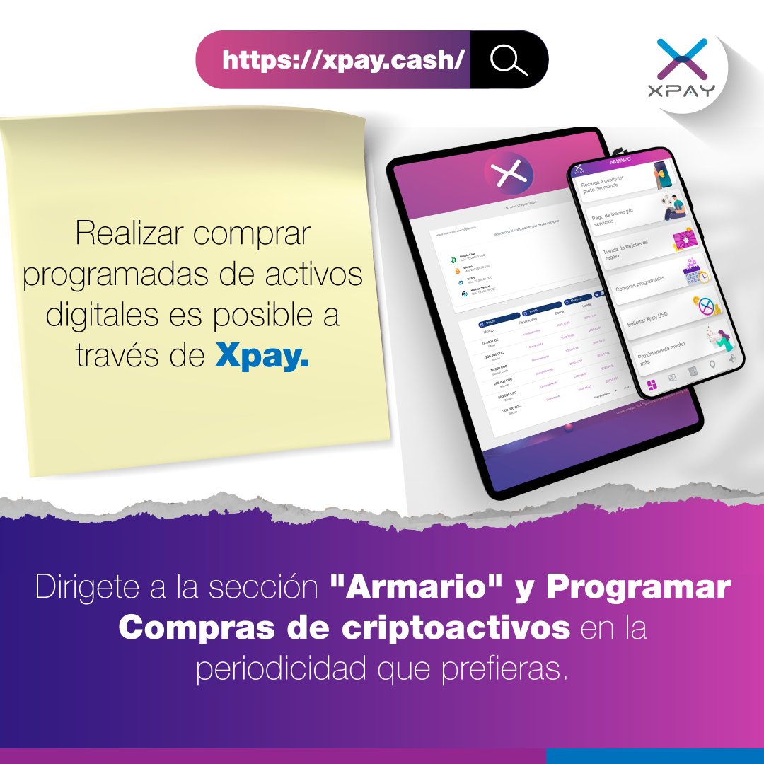 XpayCash's tweet image. #Xpay | #ComprarCriptos automáticamente es posible a través de nuestra #PasarelaDePagos