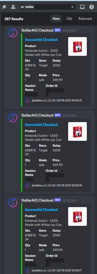 Btw, sneakers aren't the only thing we cook... we also do retail 😝 This is just a quick peak of one of our webhooks 

🤖: <a href="/stellara_io/">Stellar AIO</a> 
Proxies: <a href="/ScarletProxies/">Scarlet Proxies</a> <a href="/LiveProxies/">Live Proxies</a> <a href="/DonutProxies/">DONUT_proxies</a> <a href="/KiwiProxies/">KiwiProxies</a> <a href="/ProxyHeavenio/">ProxyHeaven</a> <a href="/HypeProxiesio/">Hype Proxies</a> @CookieProxies