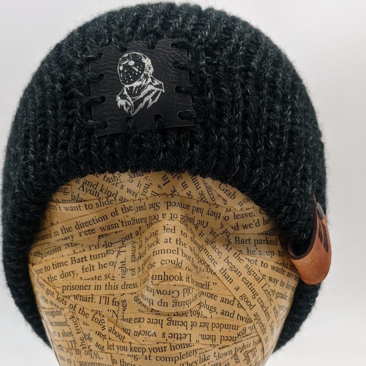 Melissa made some Halloween beanies!  $5 off! Link in our bio. #Halloween #HorrorMovies #fridaythe13th #jasonvorhees #campcrystallake