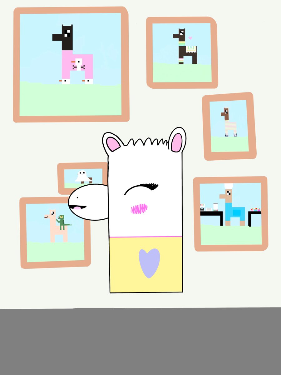 designedbyflora's tweet photo. One of the llamas going out on floras flock today!
(Finishing the last one!)
(@ s below)
@Algo_Apeshi @MoonAlgo @AlgoUptownBully @Fuzzys_Art @ALGOeggs @algosquirrel 
@gurkanalgo @AlgorandArt @LottstersOnAlgo @algo_sloths @PandalgoNFT @AlgoVictorian @ownyourowndata @pixel_galaxy1 https://t.co/Lb7wUqptXw
