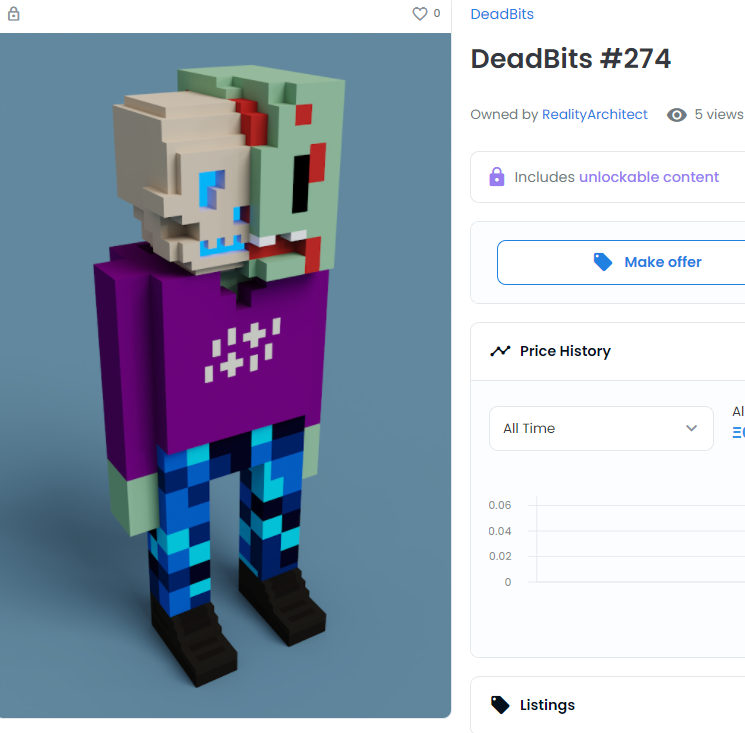 DeadGangNFT's tweet photo. 💀DeadBits - SOLD!!! 🎉 @opensea 💀
https://t.co/UD7oYHeLh9

#nft #nfts #nftart #cryptoart #sold #meebits 
#deadbits #cryptoartist #nftartist #Sales #OpenSeaNFT #opensea https://t.co/B0e452zIoL