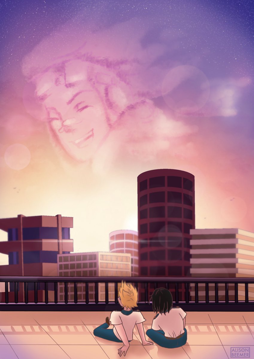 alisonbeemer's tweet photo. YESSS I CAN FINALLY POST THIS!! ✨
Go find my piece and many others in @rooftopzine! ☁️ #MyHeroAcademia #Shirakumo #Aizawa #PresentMic https://t.co/7S3oEOhiLN