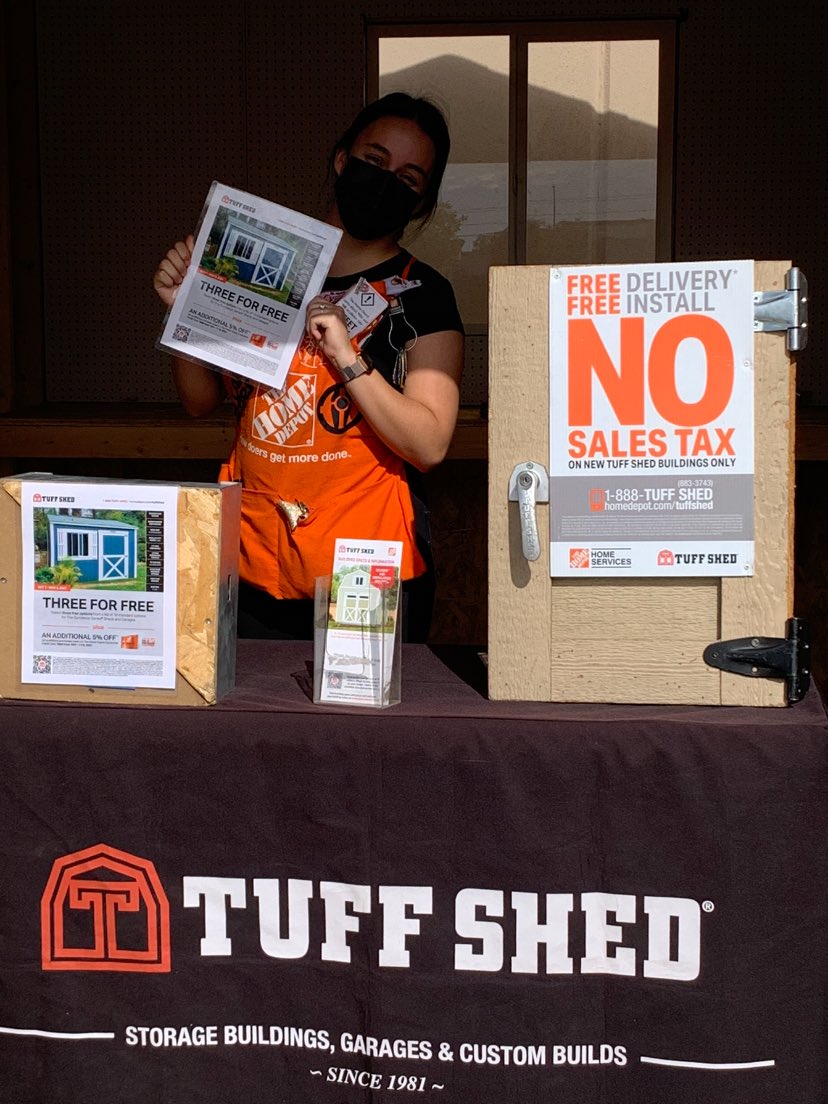 Natalia at the Ceres HD6947 is shouting out Tuff-sheds Sundance series promotion for 3 for free. Chose 3 upgrades from the list of 10 upgrades offered and they will be free. Also if using a HD credits card they will get a additional 5% service credit.  Promo is running until 11/3