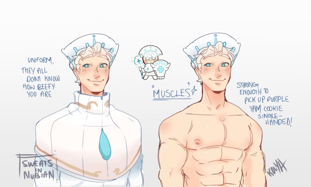 KoiySin_'s tweet photo. Milk cookie is buff you can’t argue. #cookierun https://t.co/LRdQlAy5KB