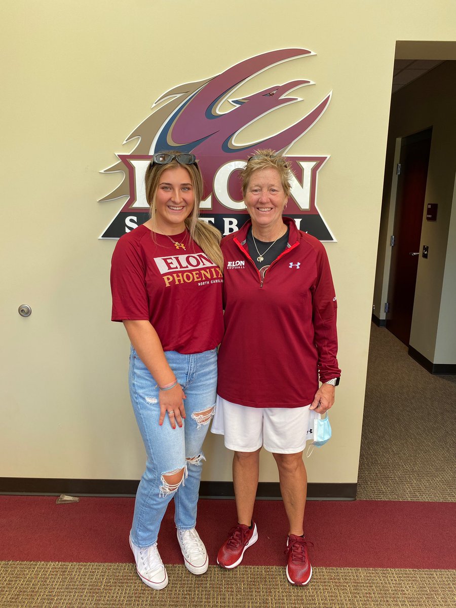 So happy to announce my commitment to Elon University! Huge thank you to my family and all the coaches who have helped me get to this point! Go Phoenix❤️💛 <a href="/ElonSoftball/">Elon Softball</a> @LadyDukesBetsa <a href="/LadyDukesLamar/">Lady Dukes Lamar / Burgess</a> <a href="/CAASports/">Coastal Athletic Association</a> <a href="/VarsityAces/">Varsity Aces</a> <a href="/waldrop_taylor/">Taylor</a> <a href="/mborden22/">Mallory Borden</a>