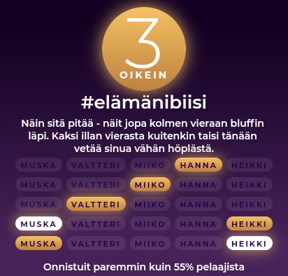 Hyvä meininki jälleen #elämänibiisi​ssä! 🎶👏