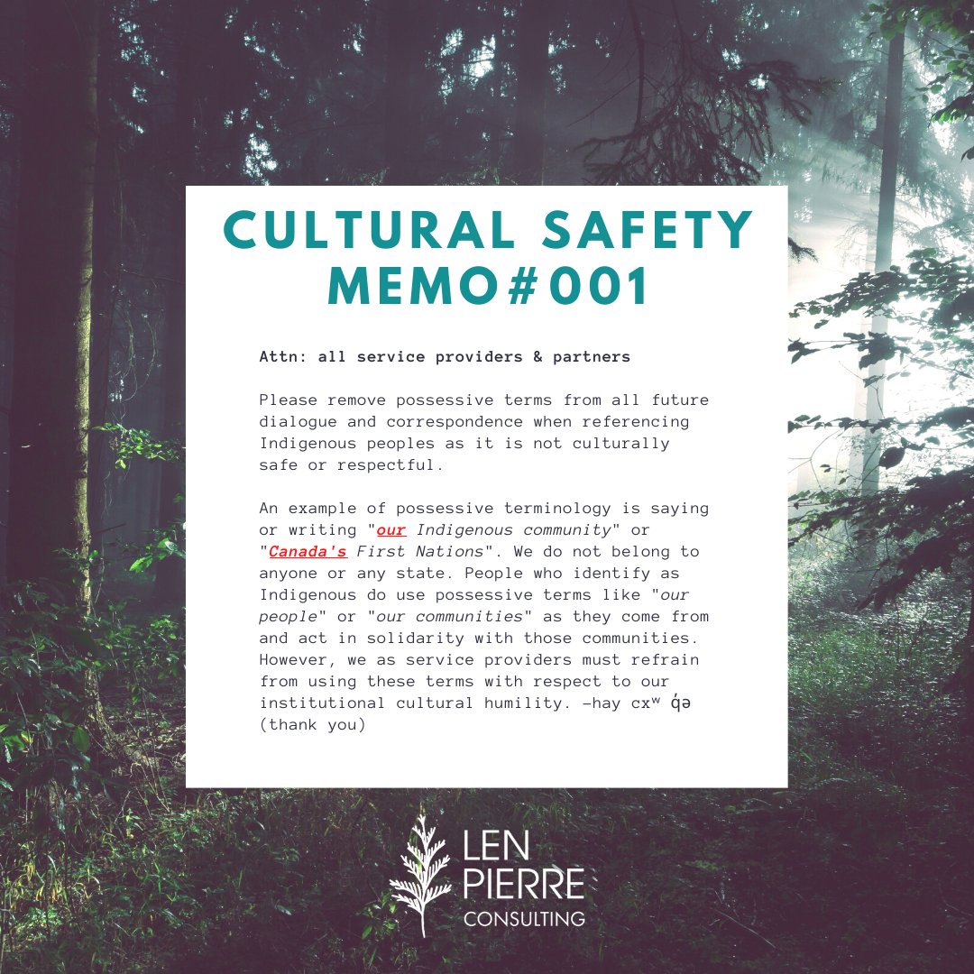 #culturalsafetymemo