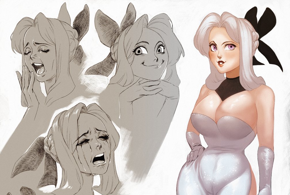 TheCuriousFool's tweet photo. Still a working concept, on the fence if I should be more realistic when approaching her expressions or leave it more animated. https://t.co/7GodDX7Yic