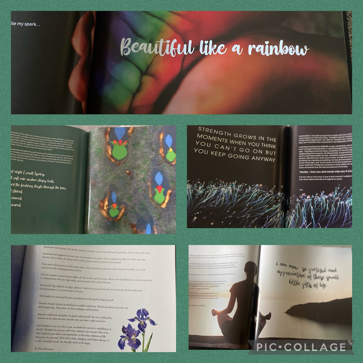 Several of our Spark storytellers remained anonymous. I wanted there to be a space in the book for all writers, to be free,open and honest .I know they were difficult words to pen but I’m truly thankful and grateful that you put it down on paper and shared your story with us .🌈