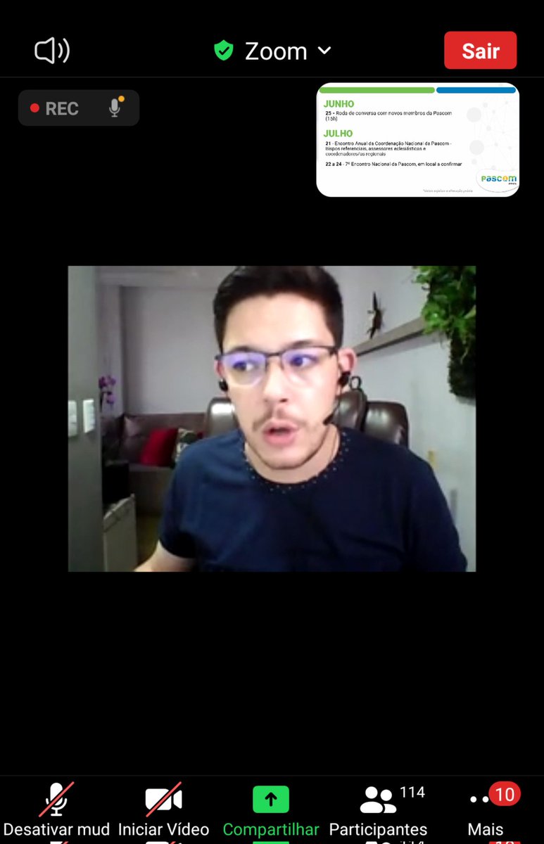 Ouvindo as ótimas novidades que o @omarcustullius anunciou para a Pascom Brasil! Parabéns 👏 
Ps.: Destaque para os ventos uivantes durante a fala dele rs