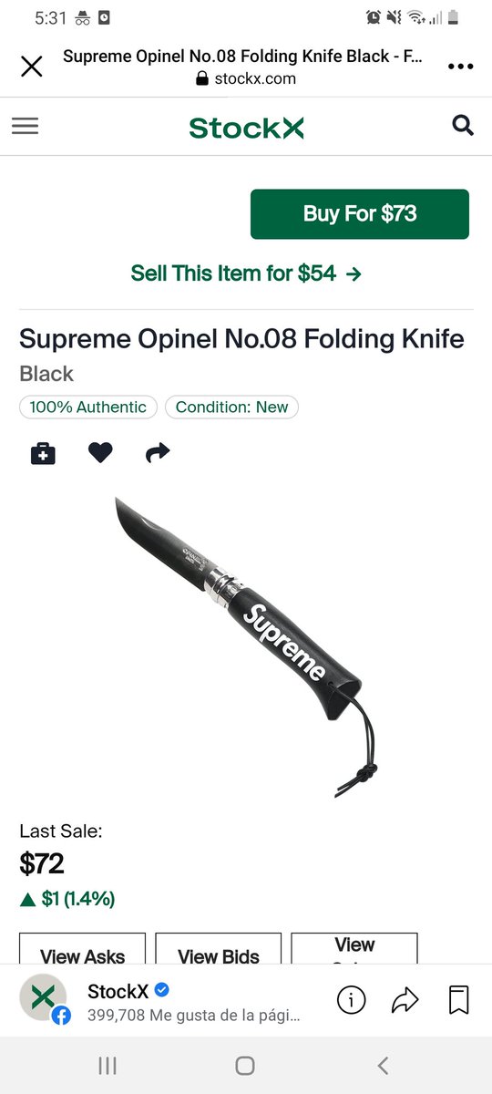 El_Gabo1109's tweet photo. Imagínate que te asalten con el cuchillo Supreme 🤑🔥💸😈😎💯 https://t.co/Kd5zLAf0f2