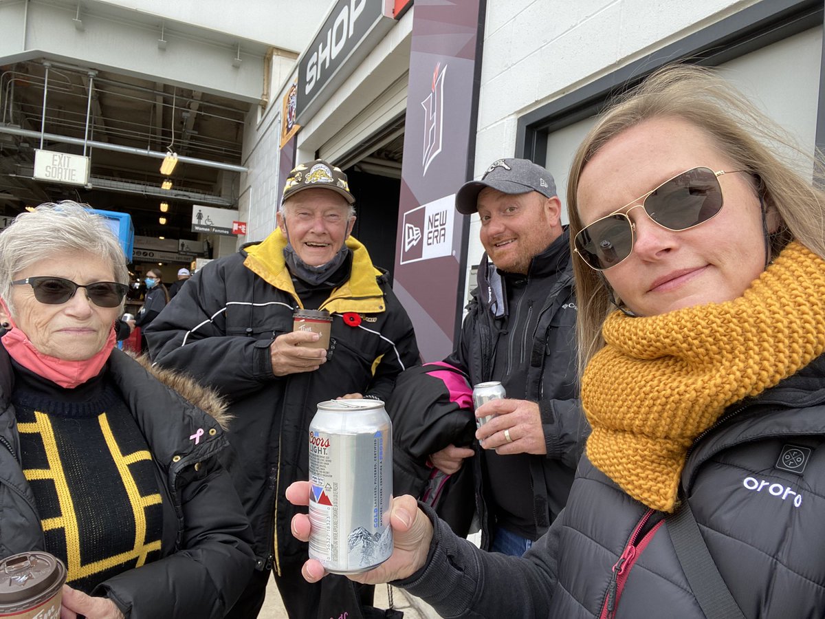 Go Cats Go! Great day for a game! #ticats #telus #family #seasonseatholders