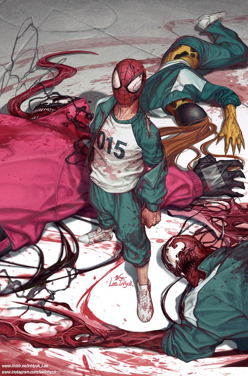 RT @VideoArtGame: Squid Game x Spider-Man

Artist: @inhyuklee https://t.co/jjjgSxyNPF