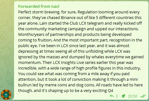 Huterbix's tweet photo. This guy knows the pains of being a very early LCX investor. Regulation and Compliance take time and the related markets need time to develop. You can still be one of the early ones. $LCX #LCX 

Official tg: https://t.co/j3OX2d13Be
Club LCX: https://t.co/mhZ9YreHjH https://t.co/qvPoKe6vAx