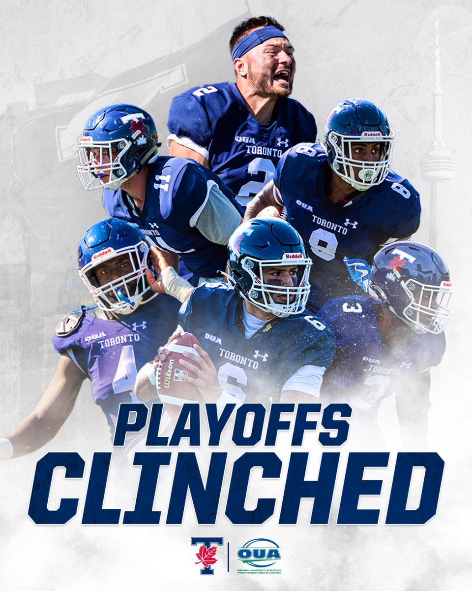 Varsity_Blues's tweet photo. 🚨 CLINCHED 🚨

For the first time since 1995, your Varsity Blues are off to the playoffs!

WE ALL #BLEEDBLUE | #WeAreTO https://t.co/lFz1VET3yQ