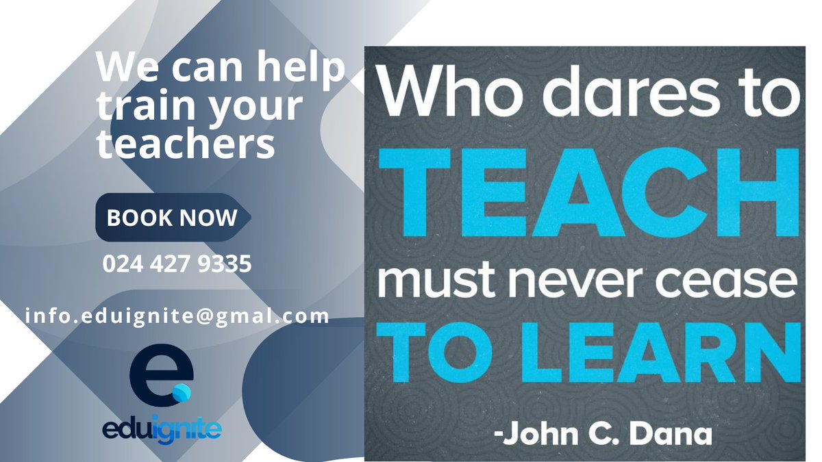 edu_ignite's tweet photo. Teachers also learn. Let us help you train your teachers.

#teachertraining
#eduignite
#lifelonglearning
#schools
#teachersday
#education
#educationalconsultant
#consultancyservices
#training
#edutech
#ibworldschools
#gcses https://t.co/FqVPyXu0KB