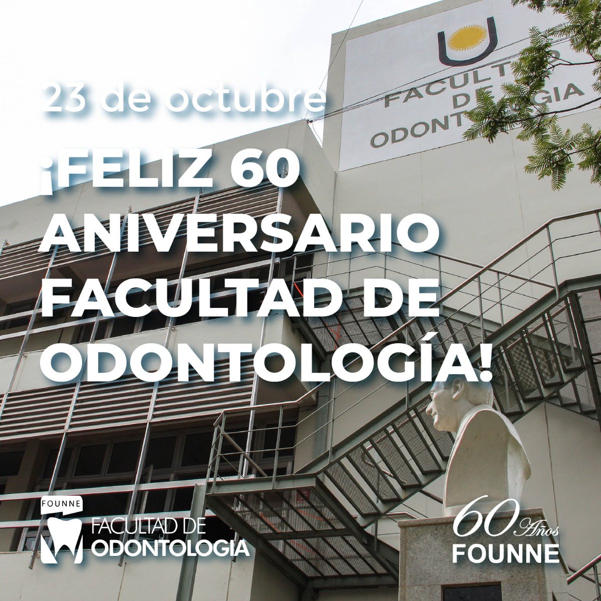 Founne_oficial's tweet photo. #FOUNNE- 23 de octubre - 60 Aniversario 

Hoy queremos homenajear a cada uno de los que formaron y formamos parte de la historia de esta gran institución. 💙 A todos ¡gracias! 

@unneargentina
#Efemérides #60Aniversario #FOUNNE2021 https://t.co/yiwQKnJRkg