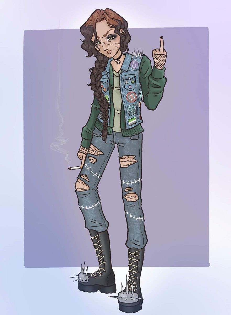 storybooksystm's tweet image. Absolutely had to draw edgy baby Carpenter with @MeabhdeBrun's blessing from the recent #TheSiltVerses Q&amp;amp;A. I spent way too long on all the tiny details but it was so much fun. Please check out this podcast, I need people to talk about it with!!