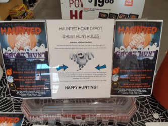 2847HomeDepot's tweet photo. Having a BLAST Hosting our Haunted Home Depot Ghost Hunt!  Thank you to Corianna from #2807 for helping us share the Halloween Spirit &amp; Drive Pipeline focusing on HVAC, Windows, &amp; Countertops!  @belford_melissa @john_haussner @RJleslie2 @bergeland_jason @CampSweenScott https://t.co/zfrMkWQdA6