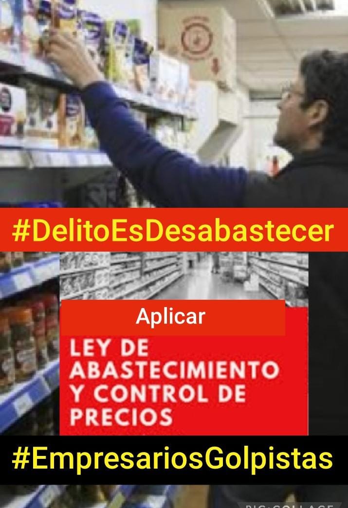 pukycardoso's tweet image. #DelitoEsDesabastecer #EmpresariosGolpistas BASTA DE AUMENTOS. NO AL DESABASTECIMIENTO!!!!
