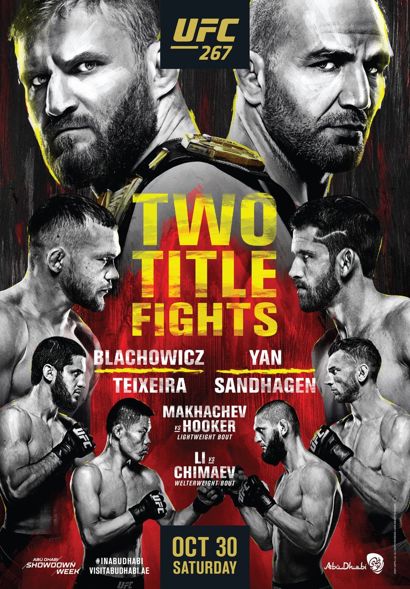 UFC 267:  Blachowicz VS Teixeira ... It's going to be a great time!