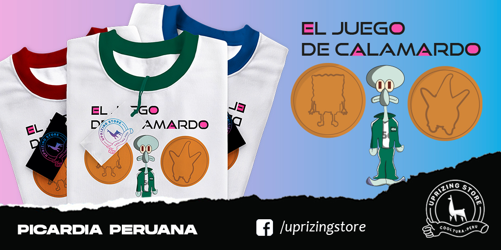 UprizingStore's tweet image. ¡Nos unimos a la tendencia! Ya esta disponible nuestra colección del Juego del … ¿Calamardo? 🦑😂
#ElJuegoDelCalamar #estilouprizing #polos

RC