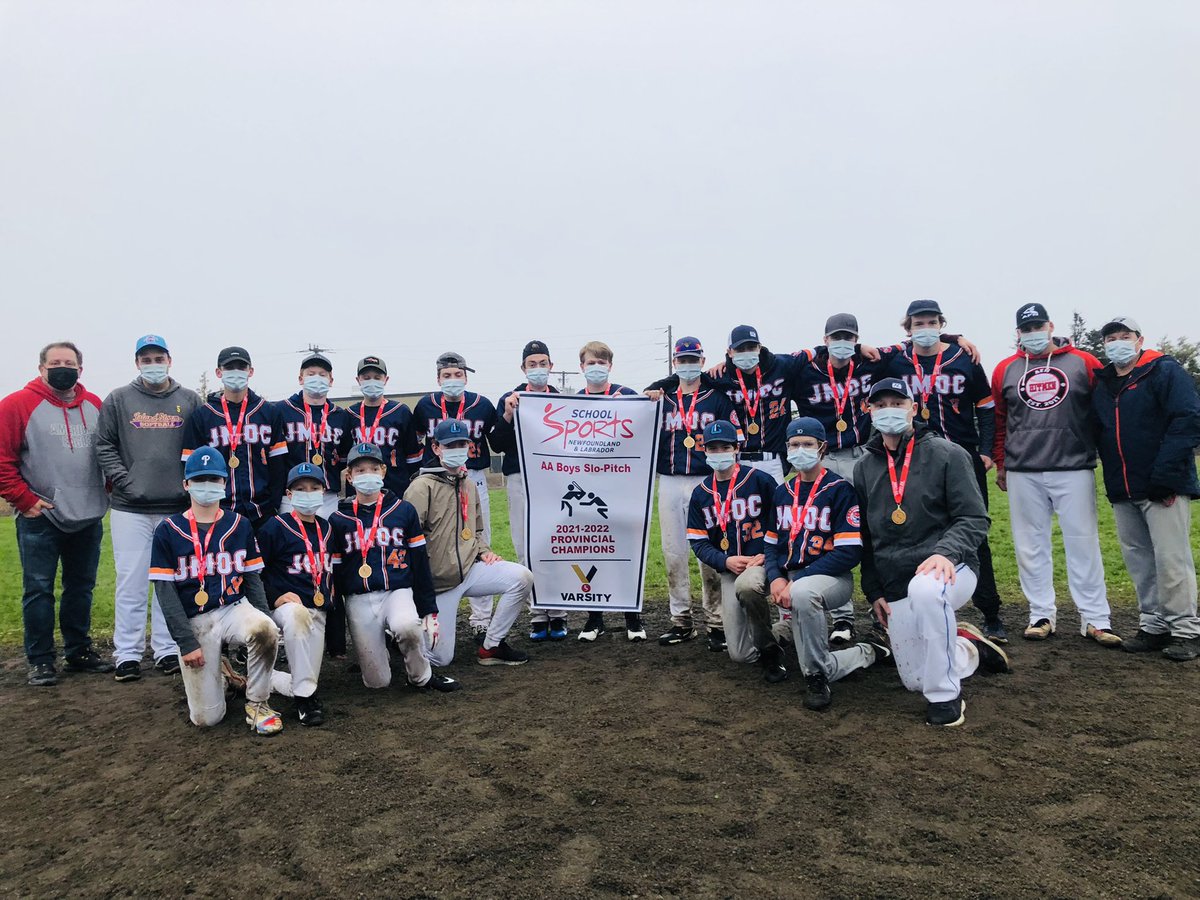 The boys are golden! 2A provincial slo-pitch champs on home soil! <a href="/schoolsportsnl/">School Sports NL</a> <a href="/NLESDCA/">NLESD</a>