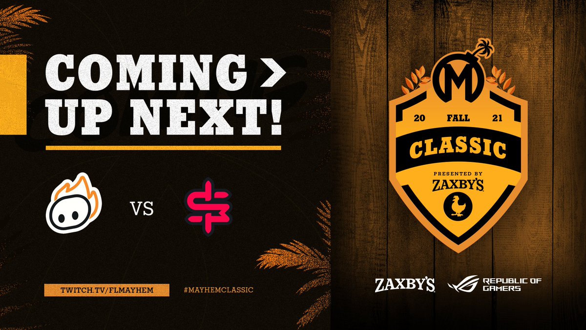 FLMayhem's tweet photo. Up next we've got a HOT lower bracket match between @WispGGs and @ShusMoneyCrew! This one is definitely shaping up to be a spicy one, and we've got our own @thibbledork casting alongside @BiggHungryPhill.
Be there or be square! #BringTheMayhem
๐บ: https://t.co/RFs5tdAd70 https://t.co/5HsOJS2yLn