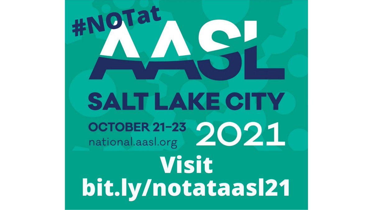 jane_librarian's tweet photo. Did you know ... even if you ARE @ #AASL21, you can still take advantage of the #NOTatAASL LiveBinder site @ https://t.co/QYfy2rwqhs to explored links to presentation, resources, notes, &amp; more. And ... let me know if you have items to add or see errors to correct #BetterTogether https://t.co/Prj2NVicFz