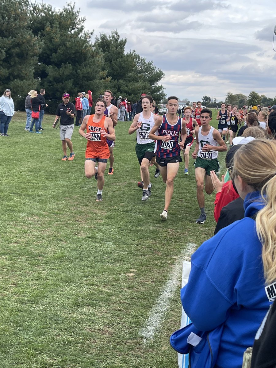 chiphare's tweet photo. Big shout out to our senior XC boy runners today Nolan Campbell, Paul Hinds, and Jesse Furman for finishing strong and being great leaders for our program. Appreciate all the commitment they made! All the best to these young men as they will achieve great things! #WeArePiqua https://t.co/Fqxs7XPowC